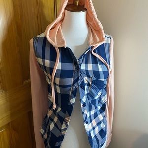 Super Soft Hooded Plaid Shirt